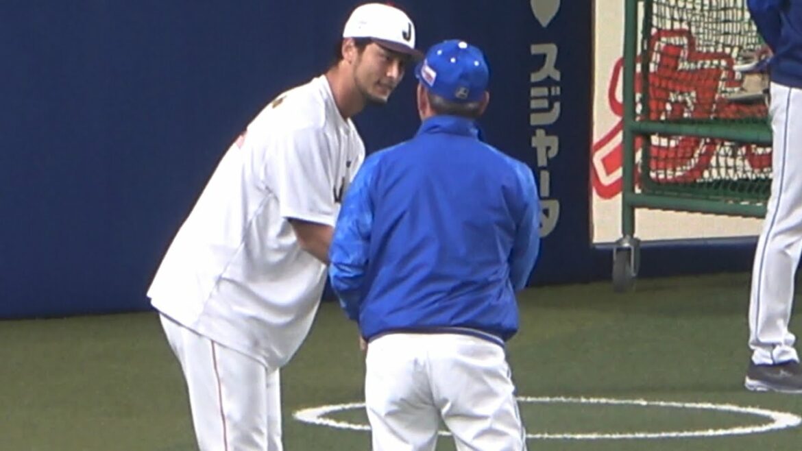 Darvish salue le réalisateur Tatsunami avec des excuses et interagit avec son Viciedo préféré !  (2023/03/04)