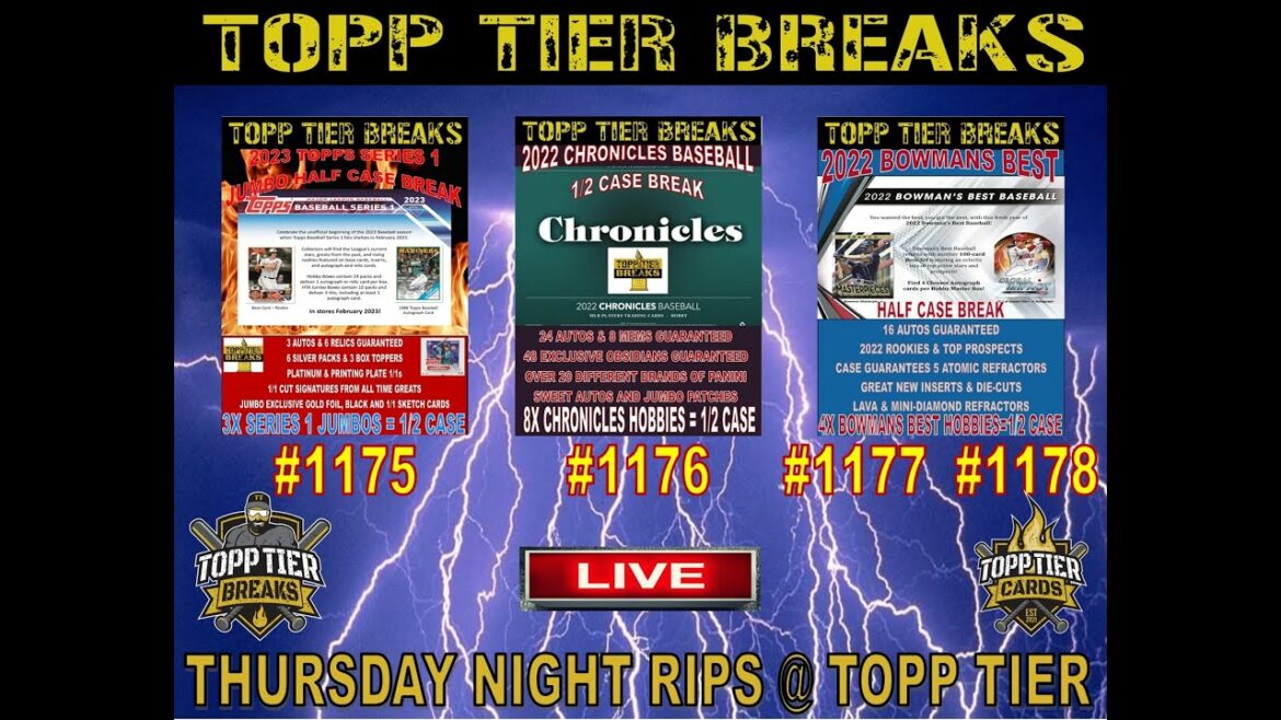 PAUSES DU JEUDI SOIR @ TOPP TIER – SÉRIE 1 1175 / CHRONIQUES 1176 / BOWMANS BEST 1177 & 1178 PAUSES DU JEUDI SOIR @ TOPP TIER - SÉRIE 1 1175 / CHRONIQUES 1176 / BOWMANS BEST 1177 & 1178