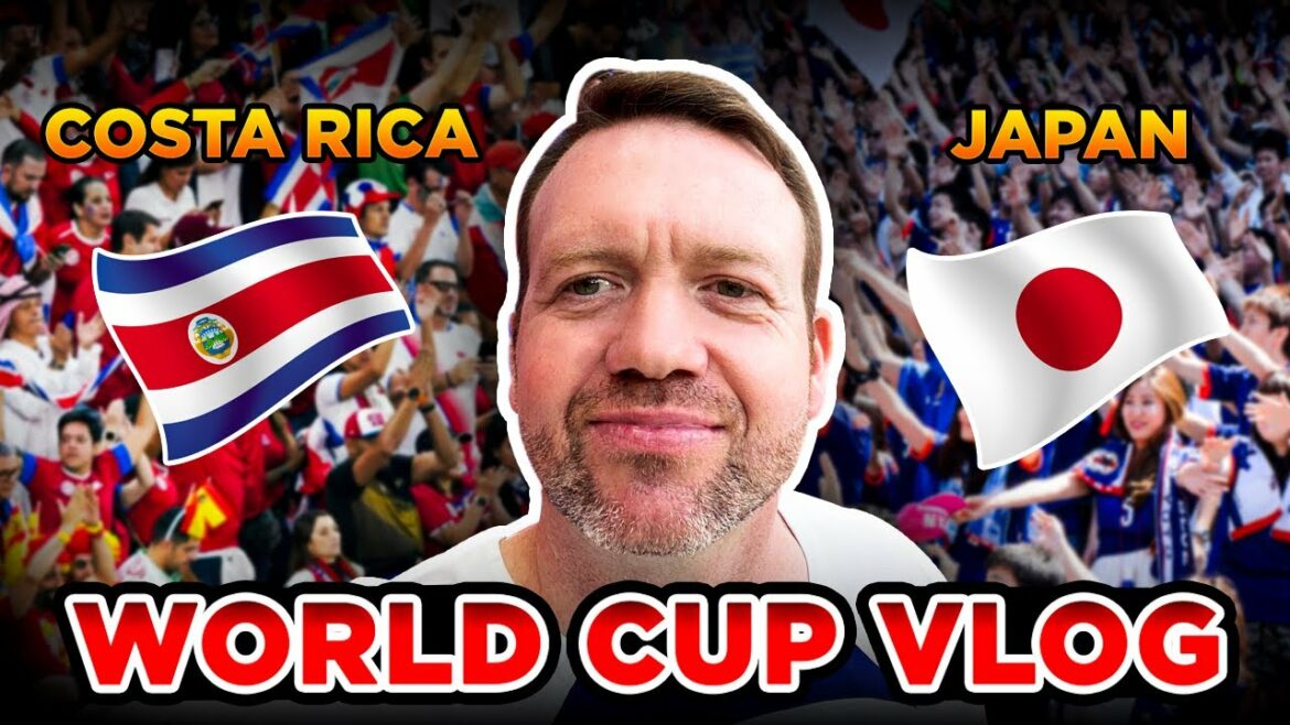 Sièges au premier rang pour la Coupe du monde du Costa Rica Défaite du Japon (1-0) #fancam #gamedayvlog