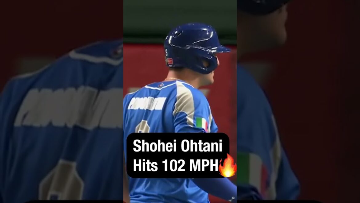 Shohei Ohtani atteint 102 MPH!  🔥🔥🔥 #short #WBC #Japon #ShoheiOhtani