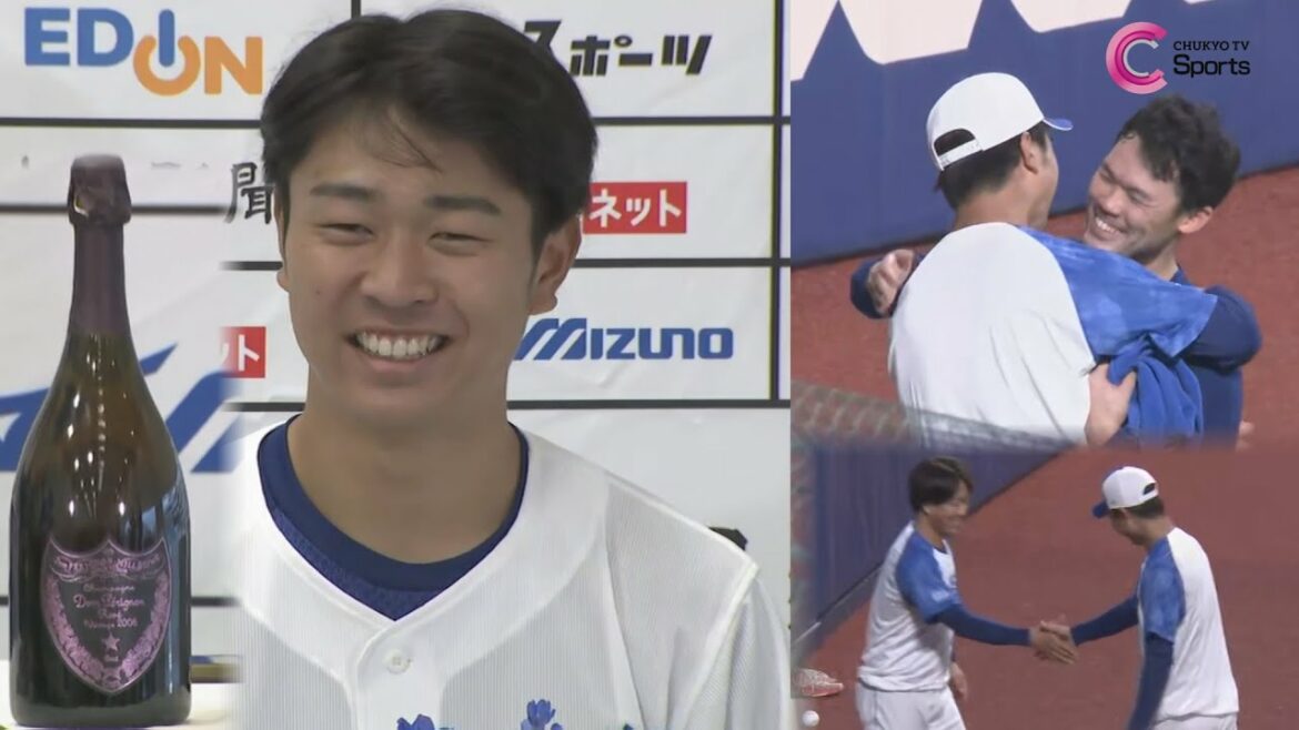 [Résumé de la scène des retrouvailles]Hiroto Takahashi redevient le numéro un mondial ! Le Dom Pérignon que j'ai apporté à la conférence de presse était incroyable !  ?[Dragons Chunichi]
