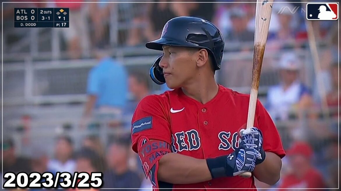 [Masanao Yoshida]A participé au match OP en tant que n°4 après le WBC ! Rejoignez les Red Sox de Samurai Japan !  《Faits saillants au bâton du 25 mars》[Shohei Otani/Baseball]