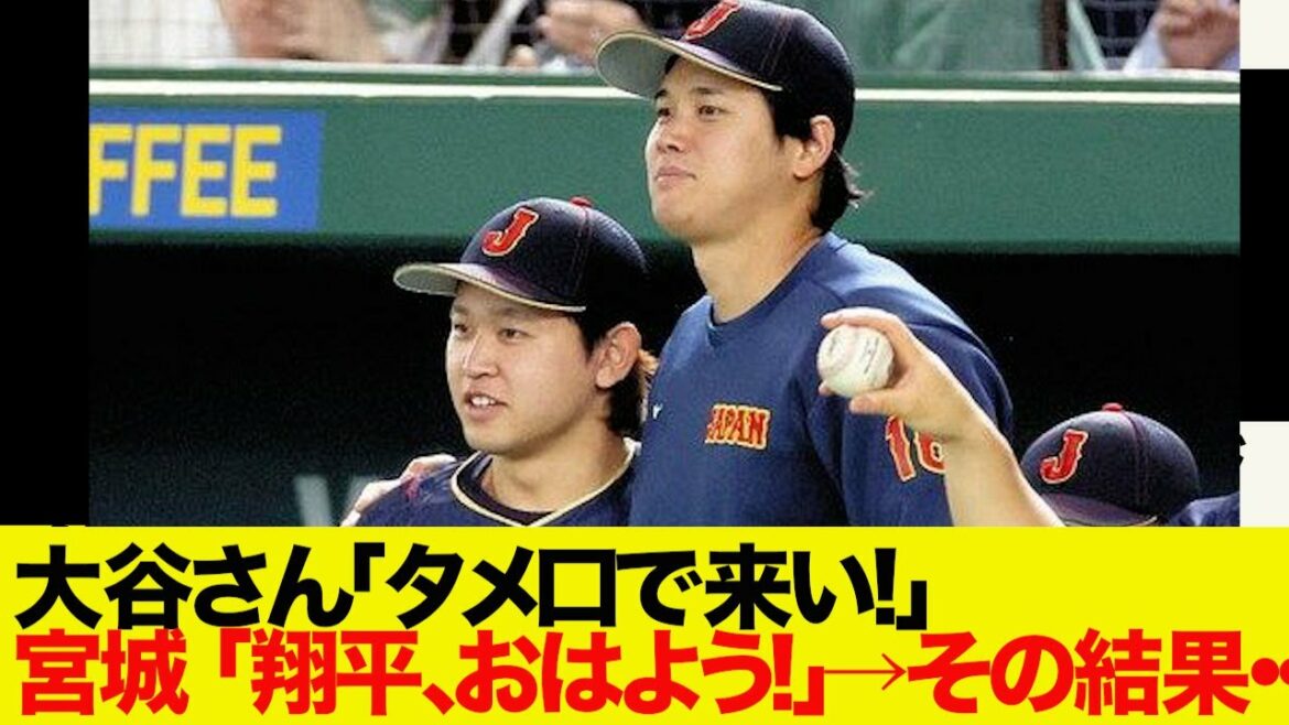 [Bonne nouvelle]Shohei Otani a demandé à Miyagi, qui a 7 ans de plus que lui, de dire : "Bonjour, Shohei."[Quelle réaction J]