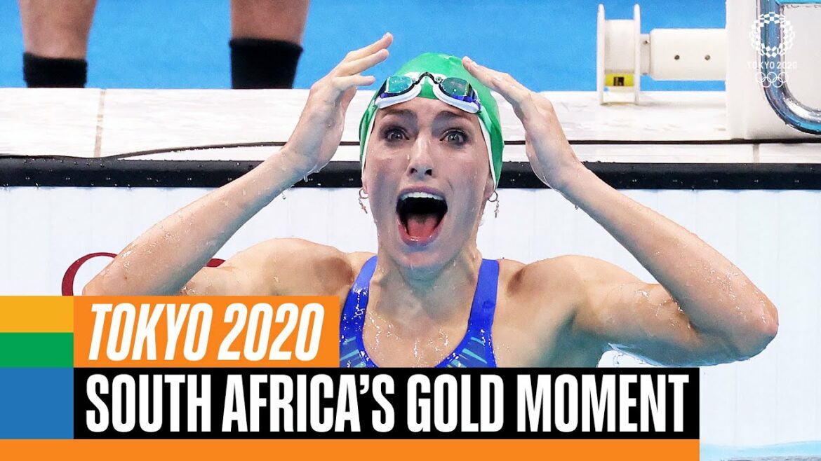 🇿🇦 🥇 Le moment de la médaille d'or de l'Afrique du Sud à #Tokyo2020 |  Hymnes