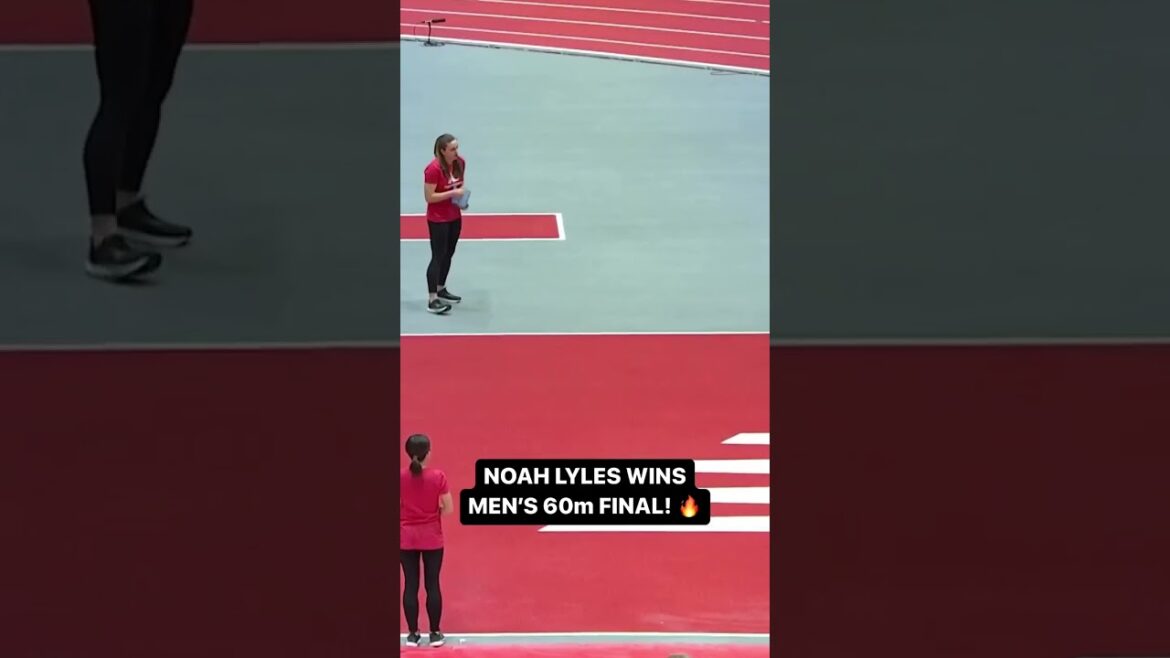 Noah Lyles BLAZING SPEED 🔥💨 wins 60m final