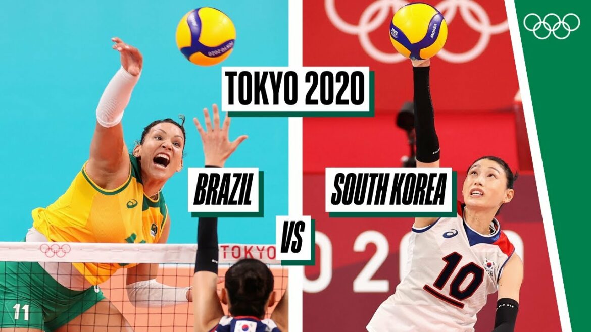 🇧🇷 🆚 🇰🇷 - Demi-finale complète de volleyball féminin à Tokyo 2020 🏐