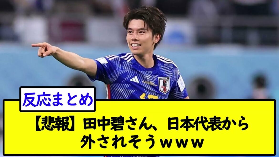 [Triste nouvelle]Aoi Tanaka est susceptible d'être retiré de l'équipe nationale du Japon wwwwwww[2ch soccer thread]