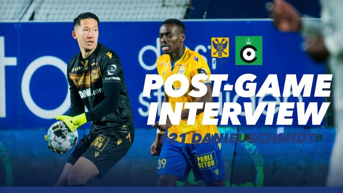 [Saint-Trond]Interview d'après-match de GK Schmidt Daniel (Section 23 contre Circle Brugge)