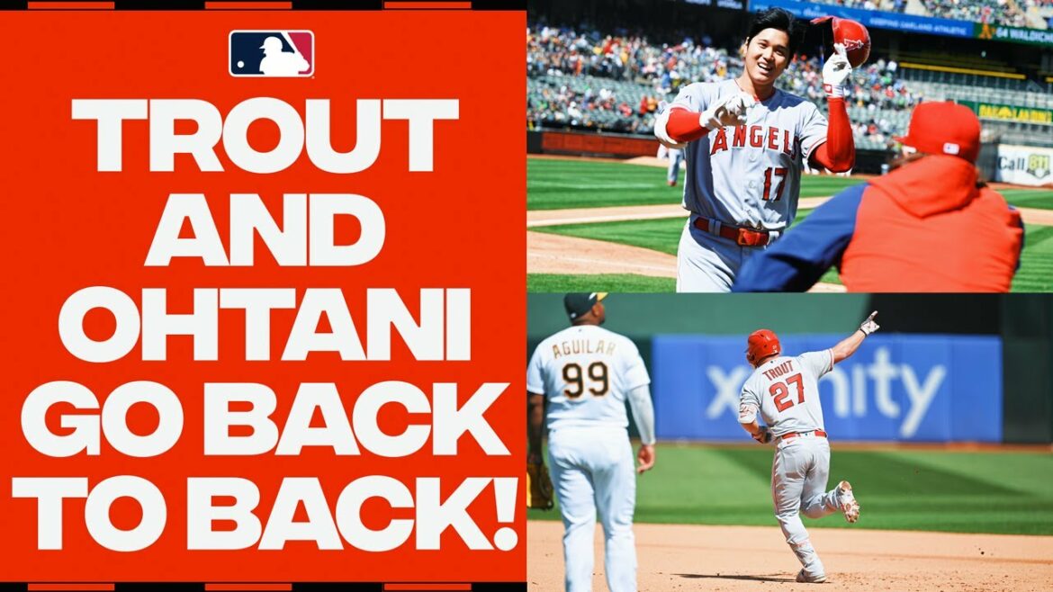 MIKE TROUT ET SHOHEI OHTANI FAIRE DOS À DOS !!!  Premiers circuits de l'année pour les deux Angels STARS !