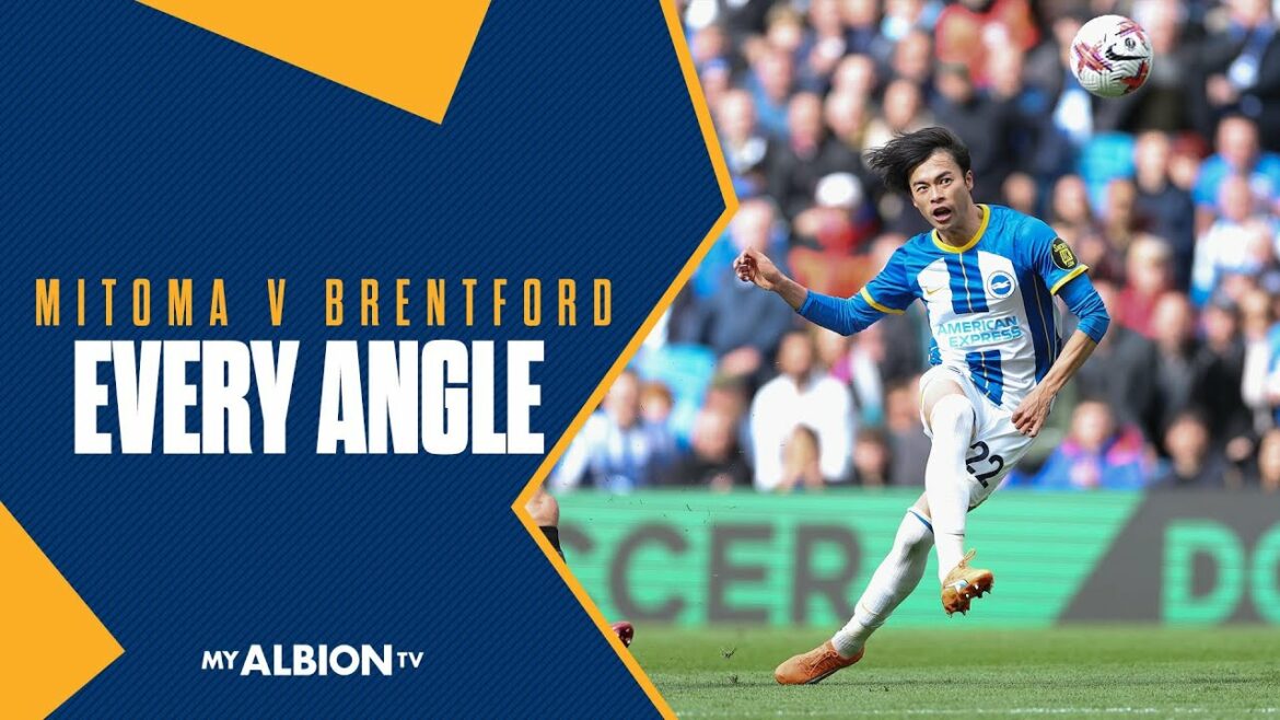 Sous tous les angles : le MAGNIFIQUE Brentford Lob de Mitoma