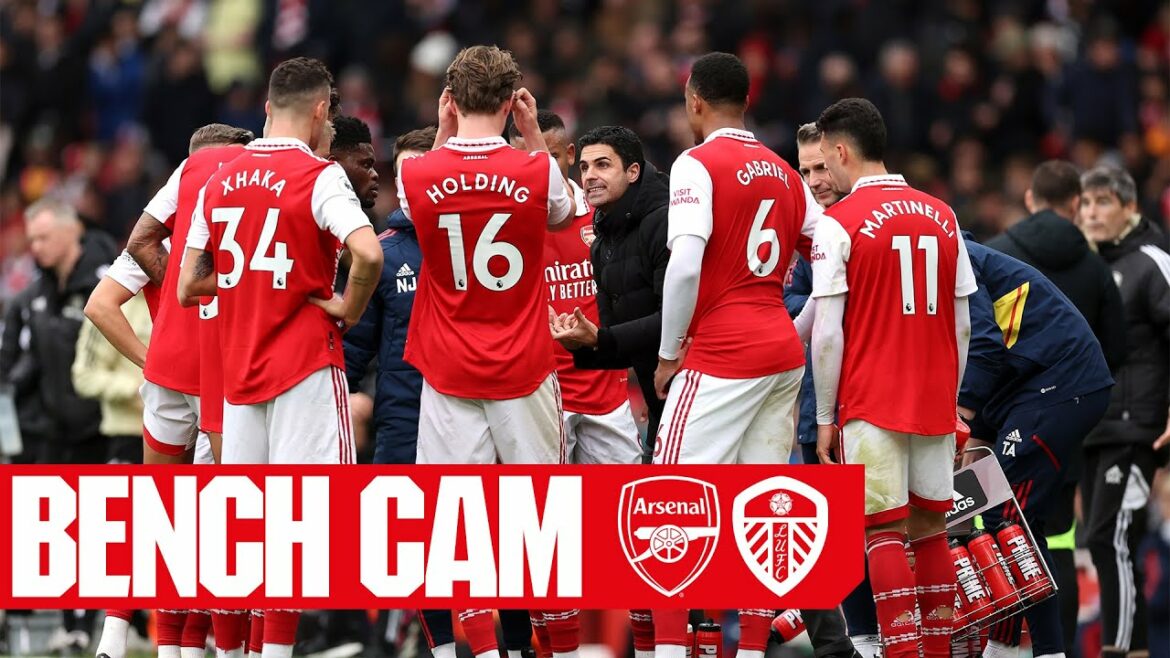 CAME DE BANC |  Arsenal contre Leeds United (4-1) |  Tous les buts, réactions et célébrations !