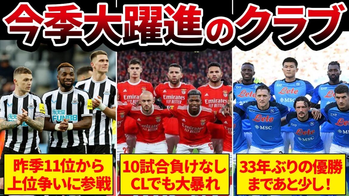 [Grande percée]Top 5 des clubs cette saison