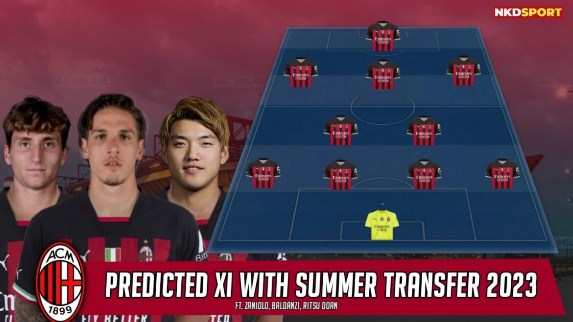L'AC Milan a prédit XI avec transfert d'été 2023 ft. zaniolo, baldanzi, ritsu doan