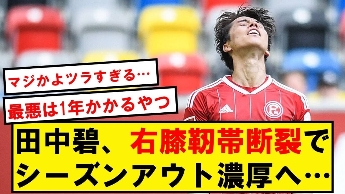 [Rupture]Aoi Tanaka, qui avait des rumeurs de transfert, s'est rompu le ligament du genou droit au pire moment...