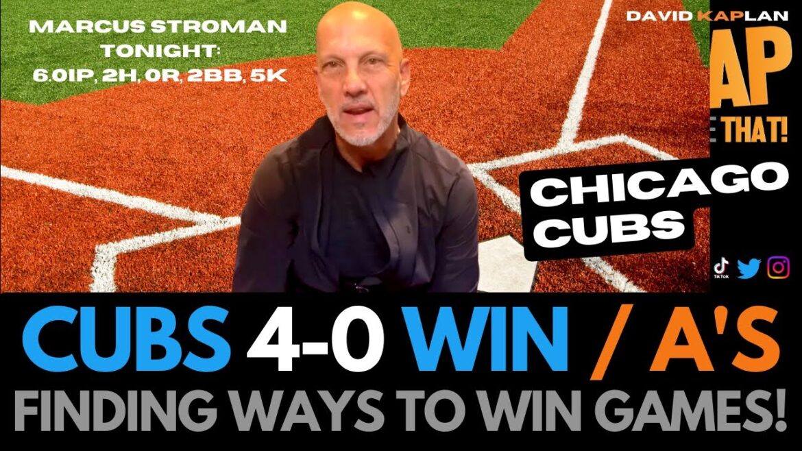 REKAP: ⚾️ Les Chicago Cubs 4-0 l'emportent sur les A - Les Cubs trouvent des moyens de gagner des matchs !