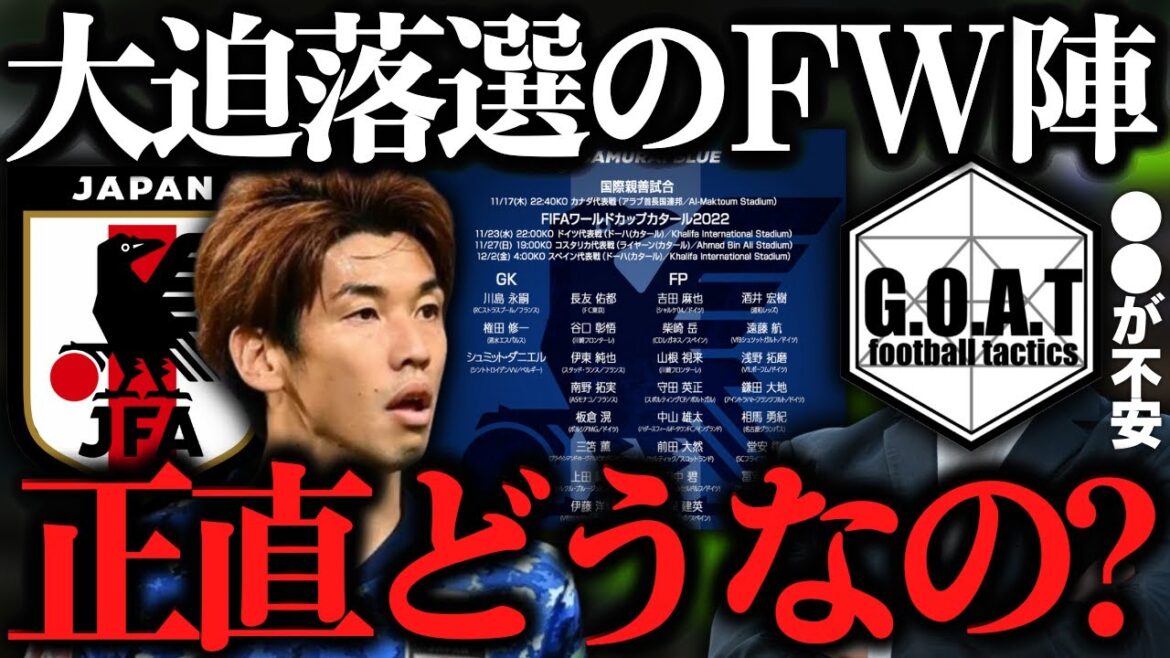 【Impossible?  ]À propos de la défaite d'Osako et des inquiétudes à ce sujet | Coupe du monde du Qatar / SAMURAI BLUE / Équipe nationale de football du Japon / annonce des membres[Goat clipping]