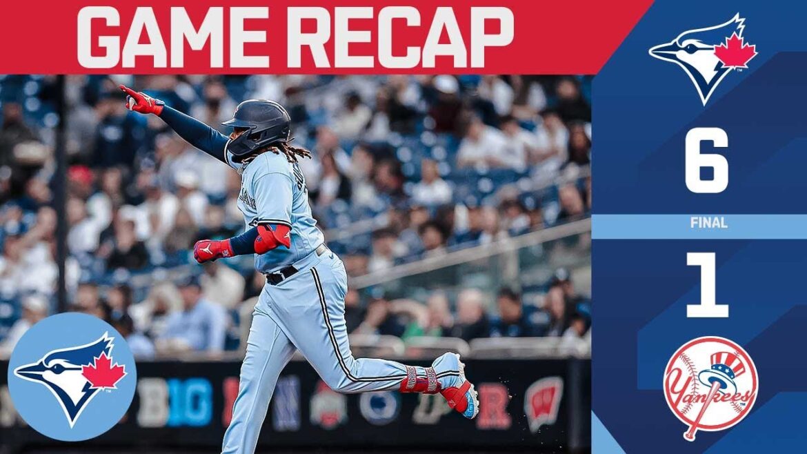 Vlad Jr. frappe UN AUTRE circuit au Yankee Stadium alors que les Blue Jays gagnent 6-1 !