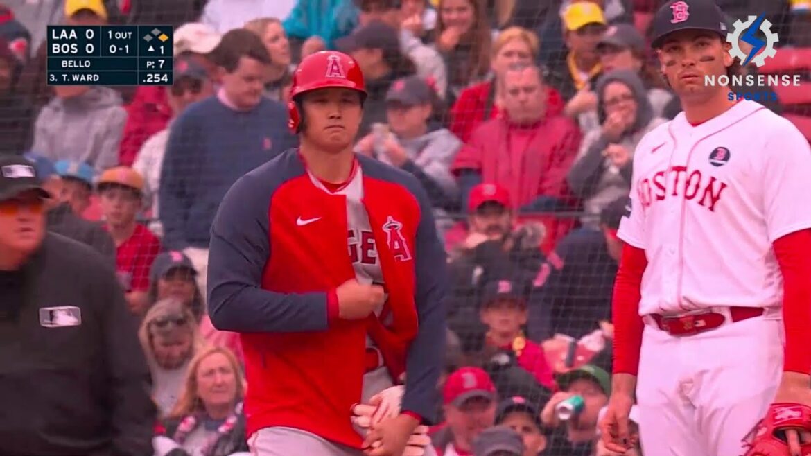 Les anges Shohei Ohtani loués par les annonceurs car il ne parvient pas à fermer son manteau est hilarant à regarder
