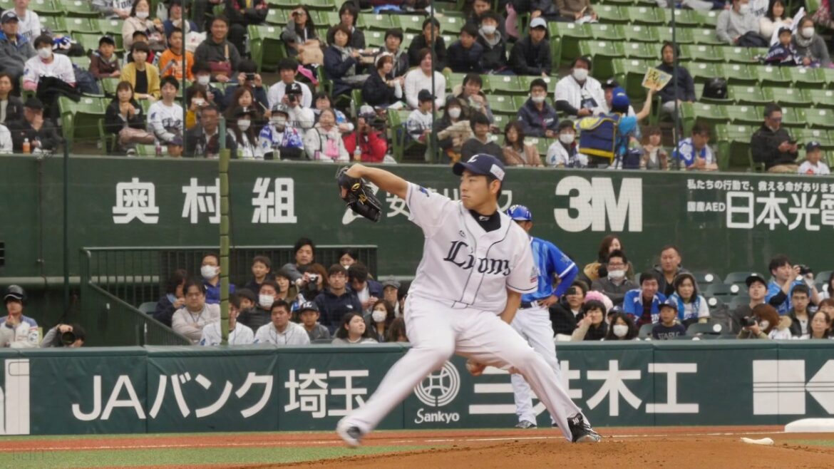 Saitama Seibu Lions Yusei Kikuchi 2018 forme de lanceur (ralenti) (Yusei Kikuchi)