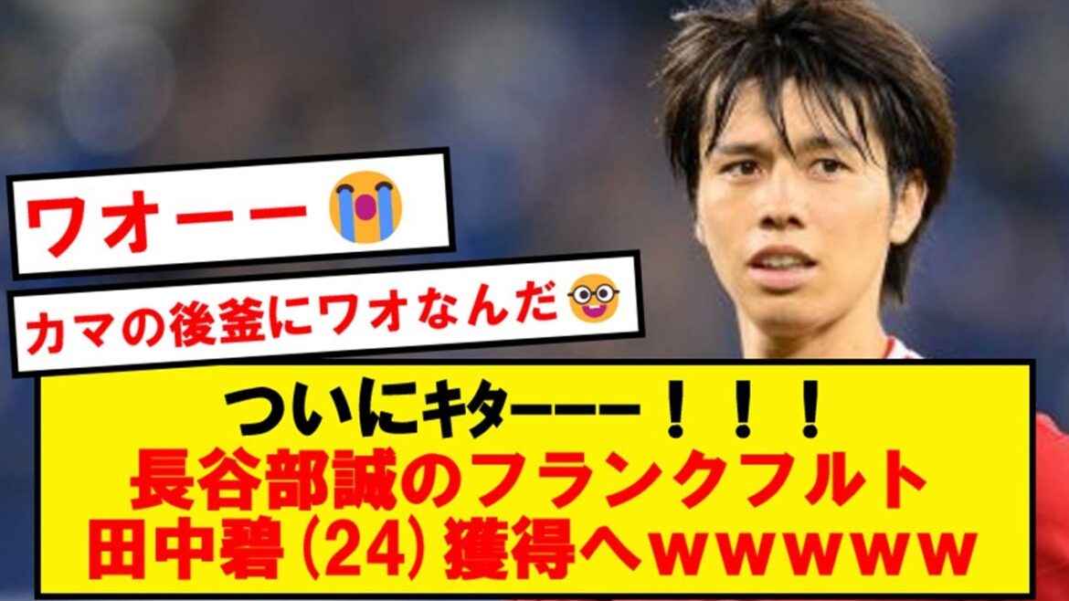 [Step Up]Midori Tanaka passe enfin en 1ère division allemande !! Apparemment intéressé par le Francfort de Hasebe !!