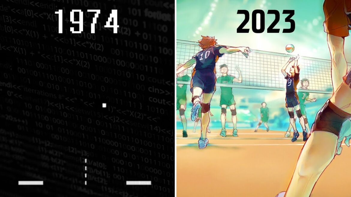 Évolution des jeux vidéo de VOLLEYBALL (1974-2023)