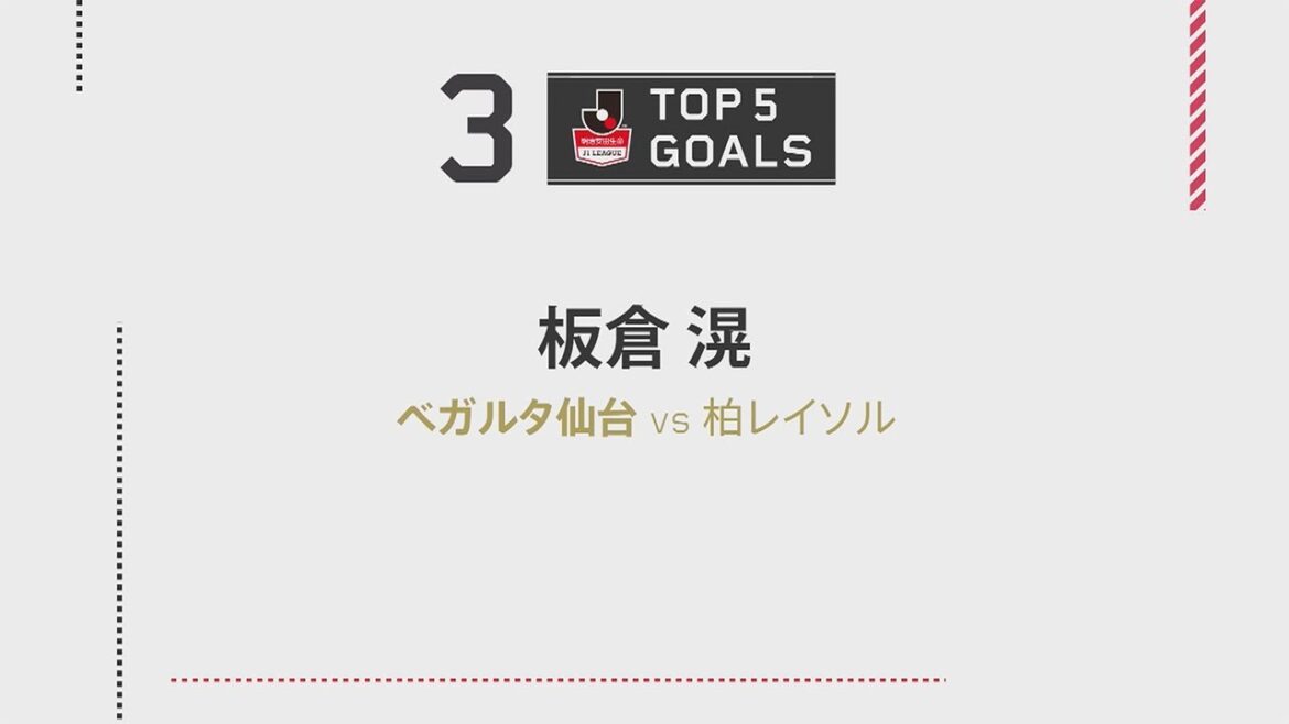 TOP 5 DES BUTS DE DAZN | DF 6 Ko Itakura | Meiji Yasuda J1 League Section 1
