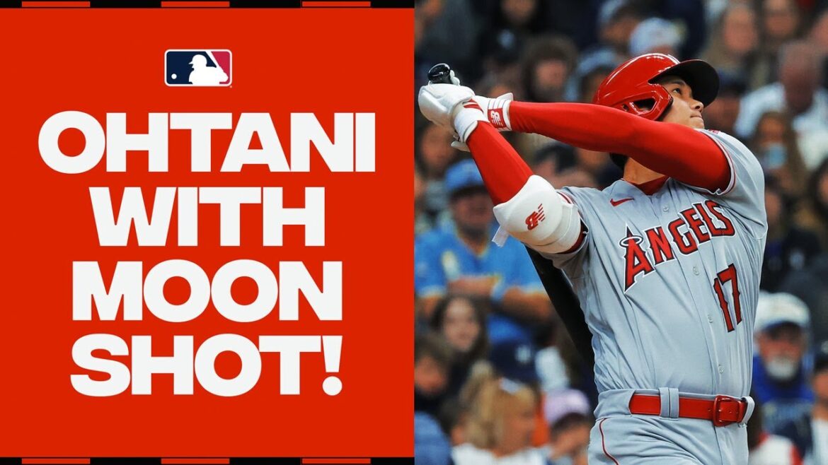Shohei Ohtani avec un home run IMPOSANT au centre !  Son 7e circuit de l'année !
