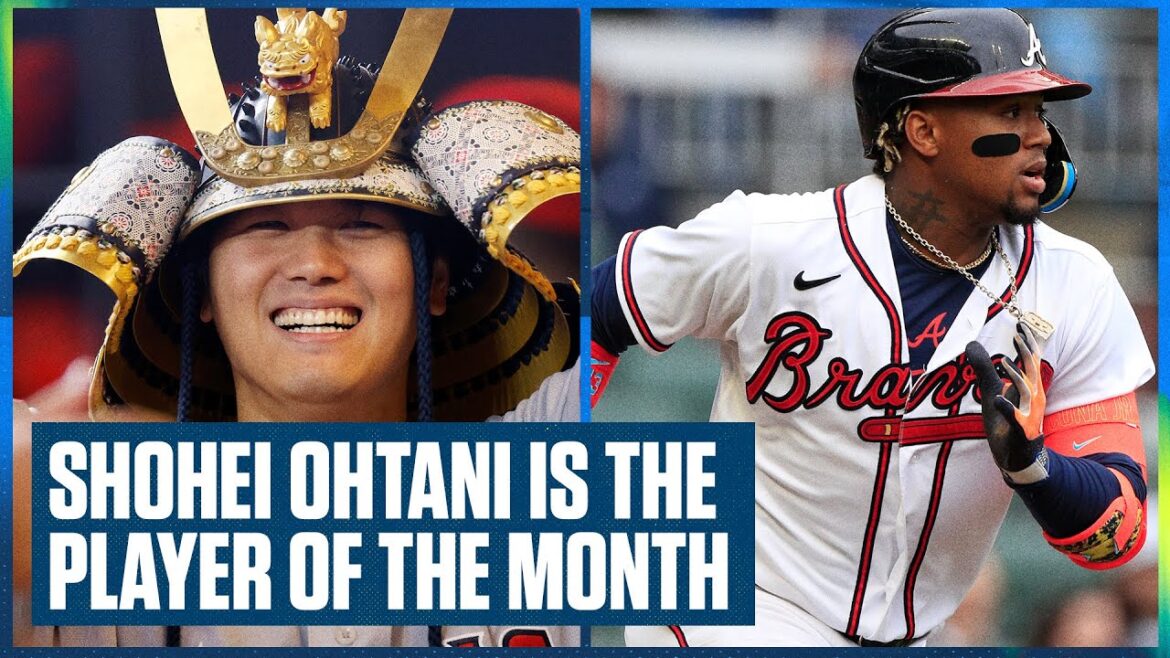 Shohei Ohtani (anglais) et Ronald Acuna Jr.  titre L'équipe du mois de Ben |  Flippin 'Chauves-souris
