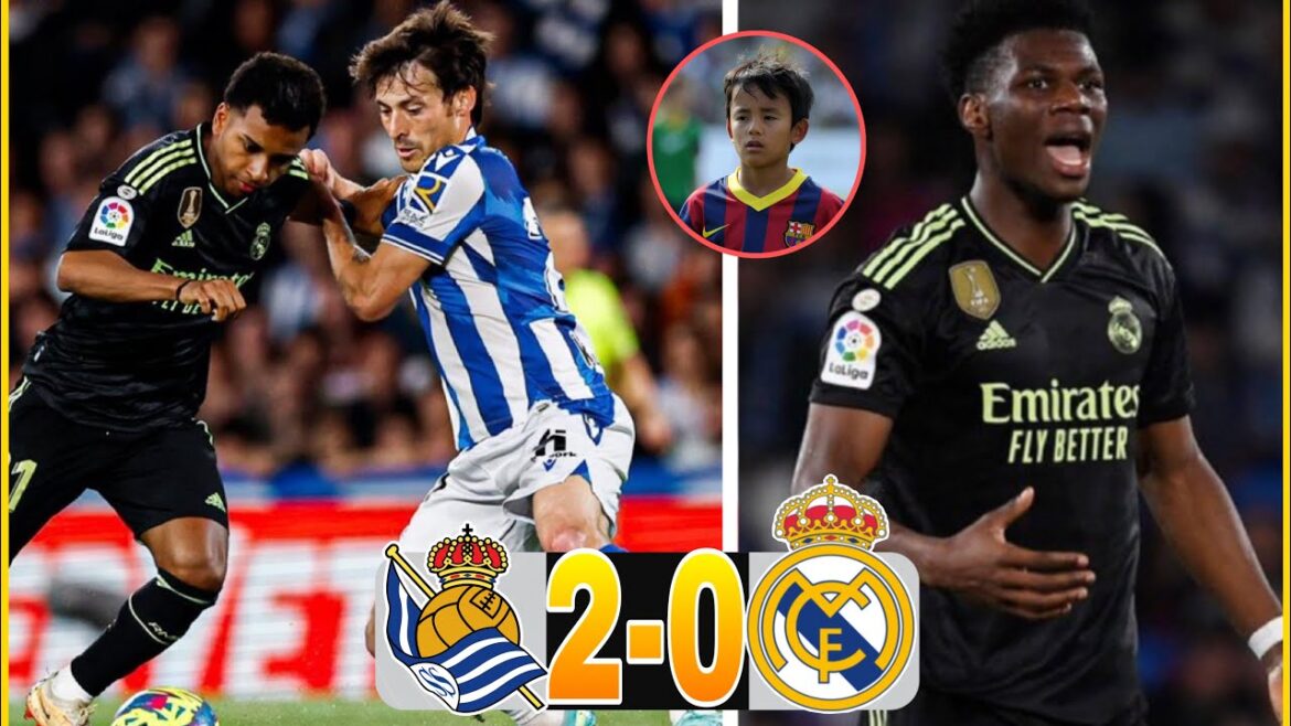 REAL SOCIETY 2-0 REAL MADRID !  KUBO LE CATALAN SORT - CARVAJAL SORT DE L'EXPULSION DE SON FILS