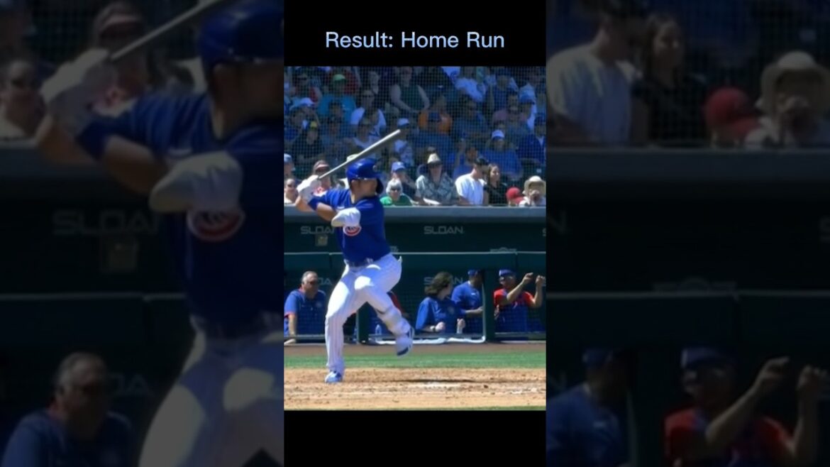 Seiya Suzuki Slow Motion Swing Chicago Cubs #short