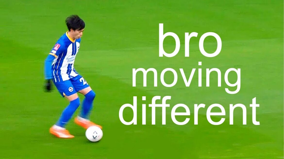 Les feintes corporelles de Mitoma sont folles ..