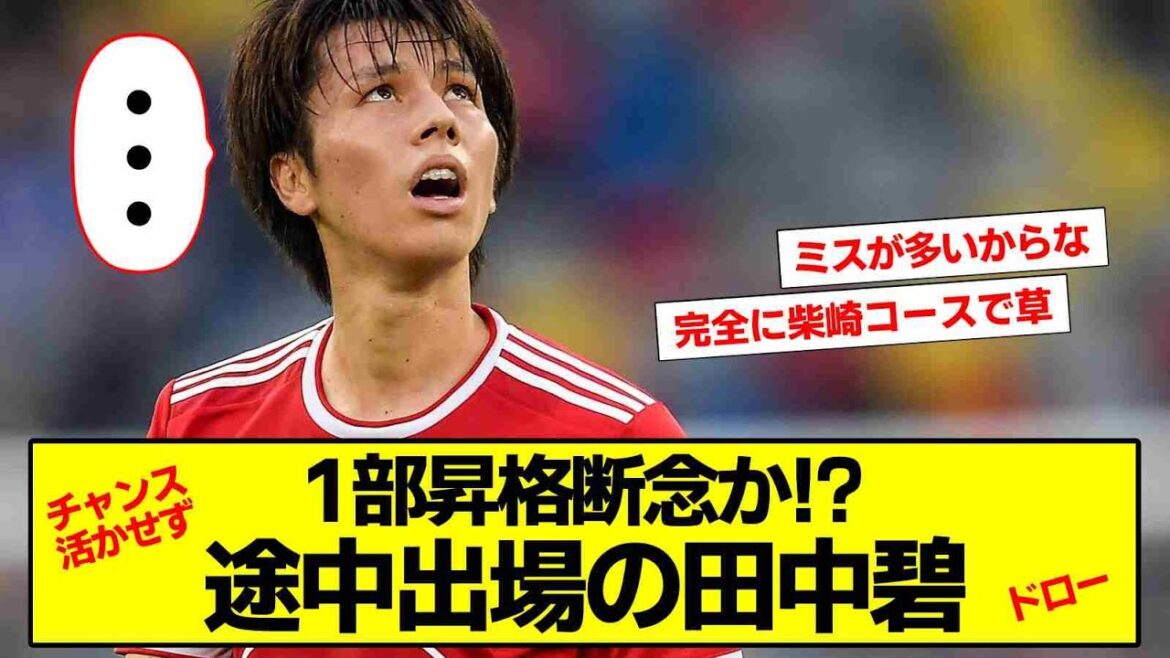 [Triste nouvelle]Aoi Tanaka, ne peut pas profiter de l'occasion... La saison prochaine se terminera en 2ème Bundesliga ww[2ch soccer thread]