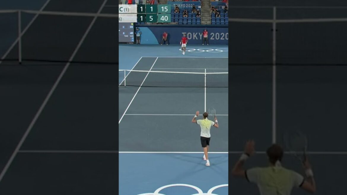 Zverev Backhand Vainqueur Match Point Contre Djokovic Jeux Olympiques 2020 #Shorts