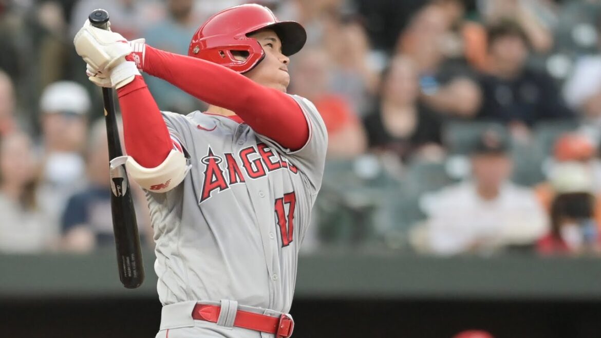 HOME RUN N ° 9!  Shohei Ohtani envoie une explosion de 3 points de 456 pieds contre les Orioles en route vers une cinquième victoire