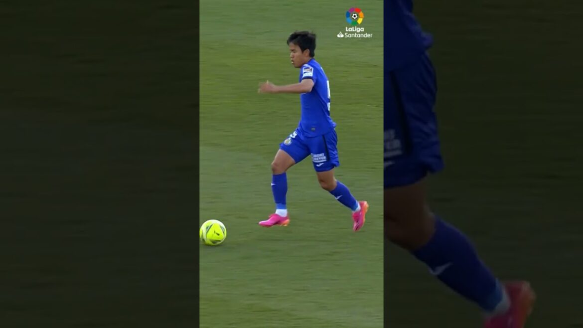 Autre équipe, même Take Kubo !  🎌⚽ #laligasantander #short #otd #kubo