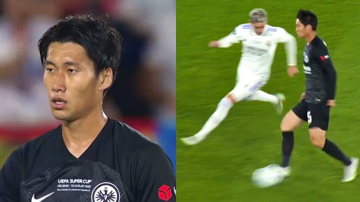 Daichi Kamada contre le Real Madrid |  CIBLES DE MILAN |  TOUTES LES COMPÉTENCES 🇯🇵