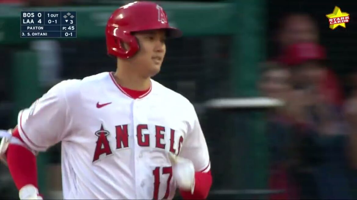 HOME RUN N ° 12!  La star des anges Shohei Ohtani en fait une douzaine de dingers pour l'année sur une explosion de 398 pieds