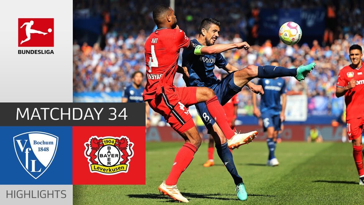 Plein succès !  Bochum reste dans la ligue |  Bochum - Bayer Leverkusen |  Faits saillants |  MD 34 Bouli 22/23