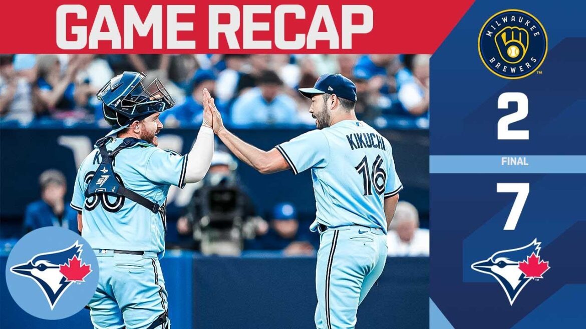 Les Blue Jays remportent le match d'ouverture de la série contre les Brewers !