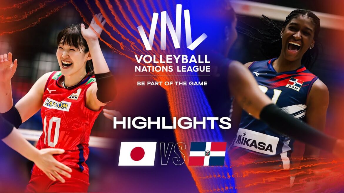 🇯🇵 JPN vs 🇩🇴 DOM - Temps forts semaine 1 |  VNL Femmes 2023