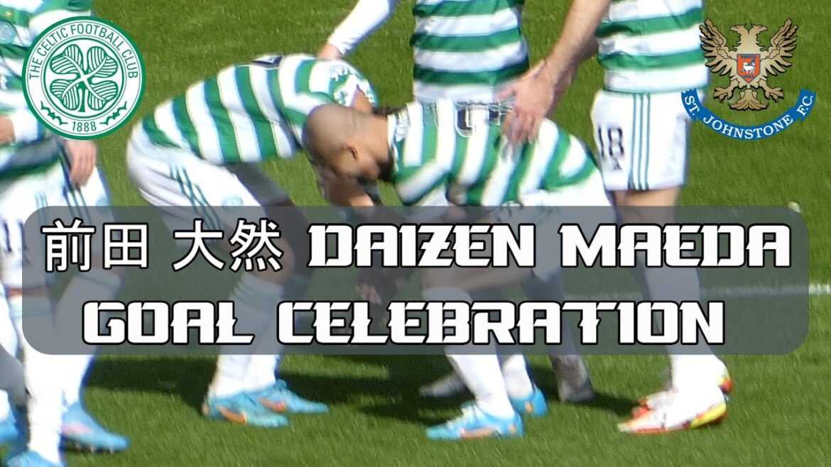 Celtic 7 - St Johnstone 0 - Daizen Maeda - Célébration des buts - 09 avril 2022
