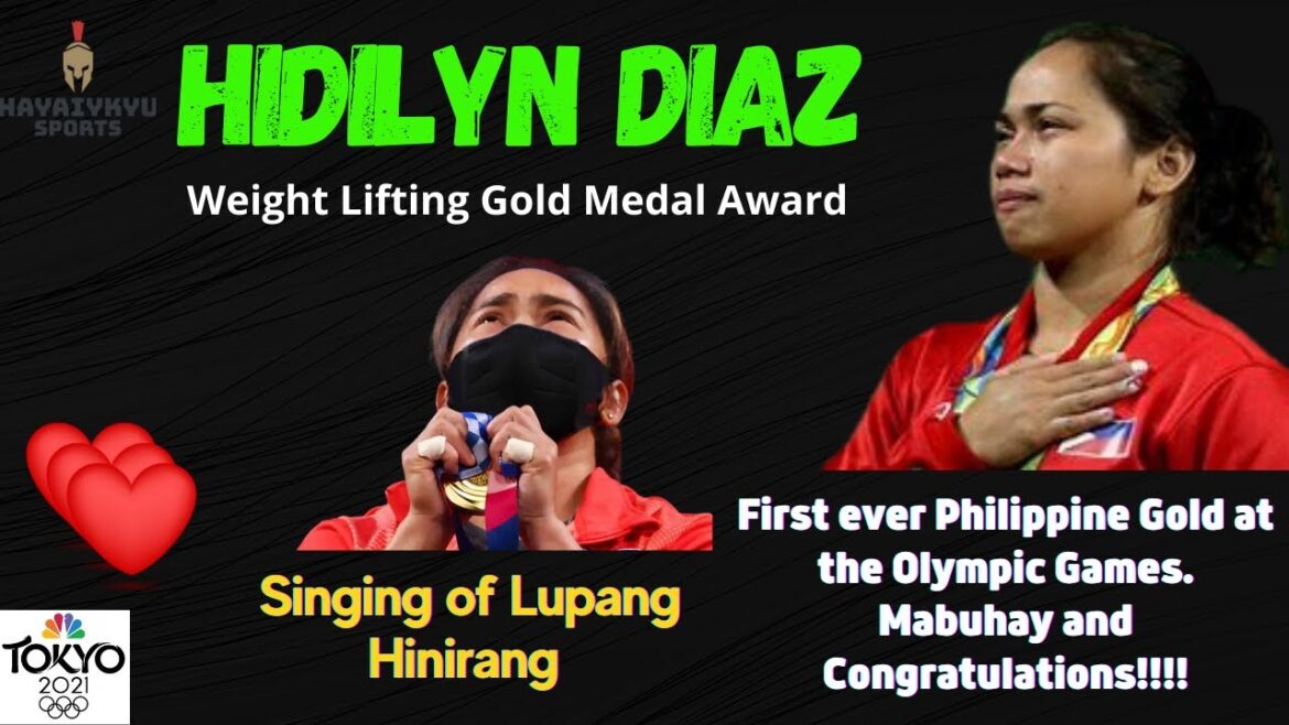 Hidilyn Diaz Hymne national Cérémonie de remise des prix des Jeux olympiques de Tokyo