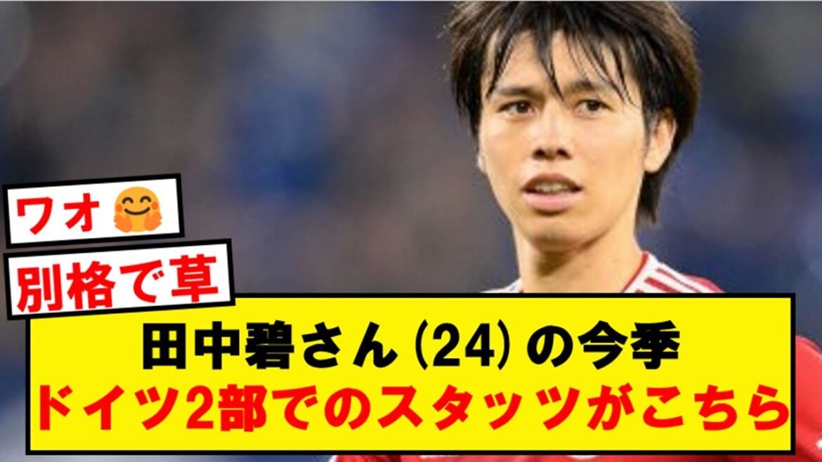 [Extraordinaire]Tanaka-san, voici les statistiques de la 2e division allemande de cette saison