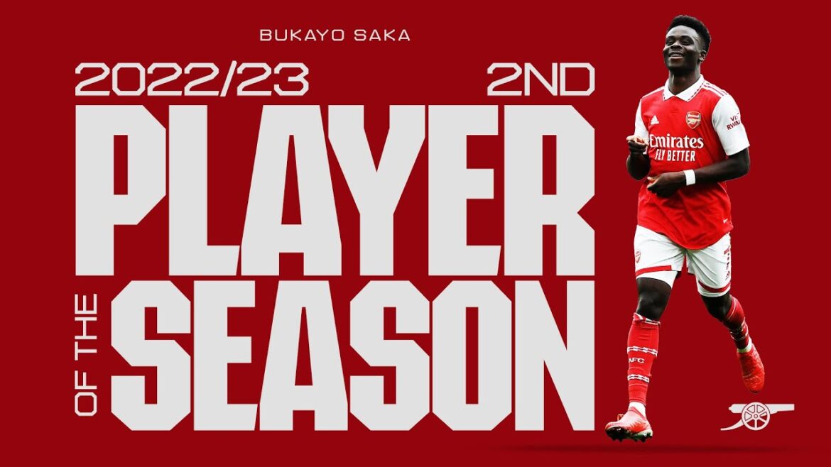 Joueur masculin de la saison Arsenal 2022/23 |  Deuxième place : Bukayo Saka
