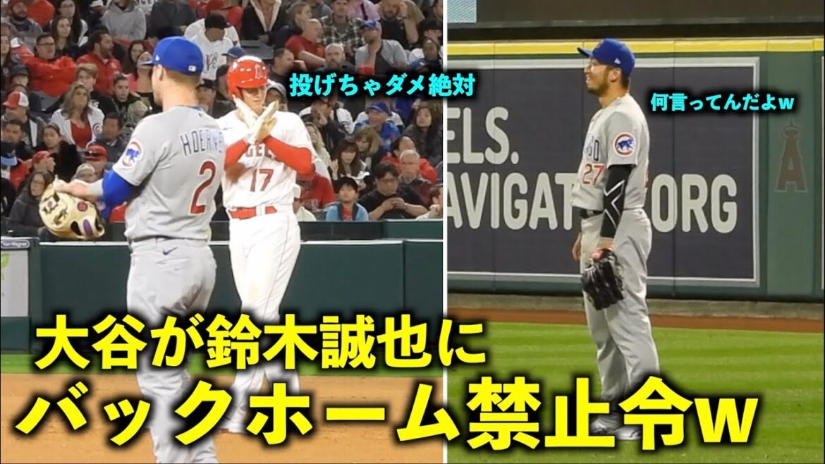 Trop drôle w Seiya Suzuki souriant à l'interdiction de rentrer à la maison de Shohei Otani w[Vidéo locale]Angels vs Cubs Round 1 6/7
