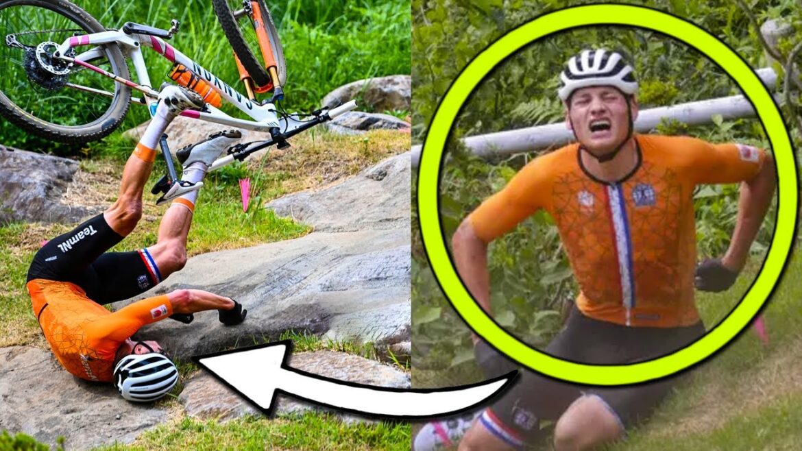 Mathieu van der Poel FLYING CRASH lors des Jeux olympiques de Tokyo 2021 (CRASH ANALYSIS)