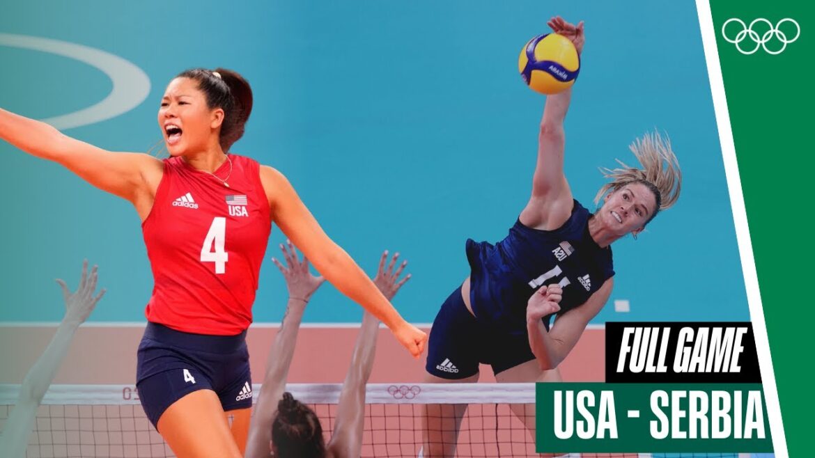 USA🇺🇸 vs Serbie🇷🇸 |  Demi-finale de volleyball féminin à Tokyo 2020 🏐