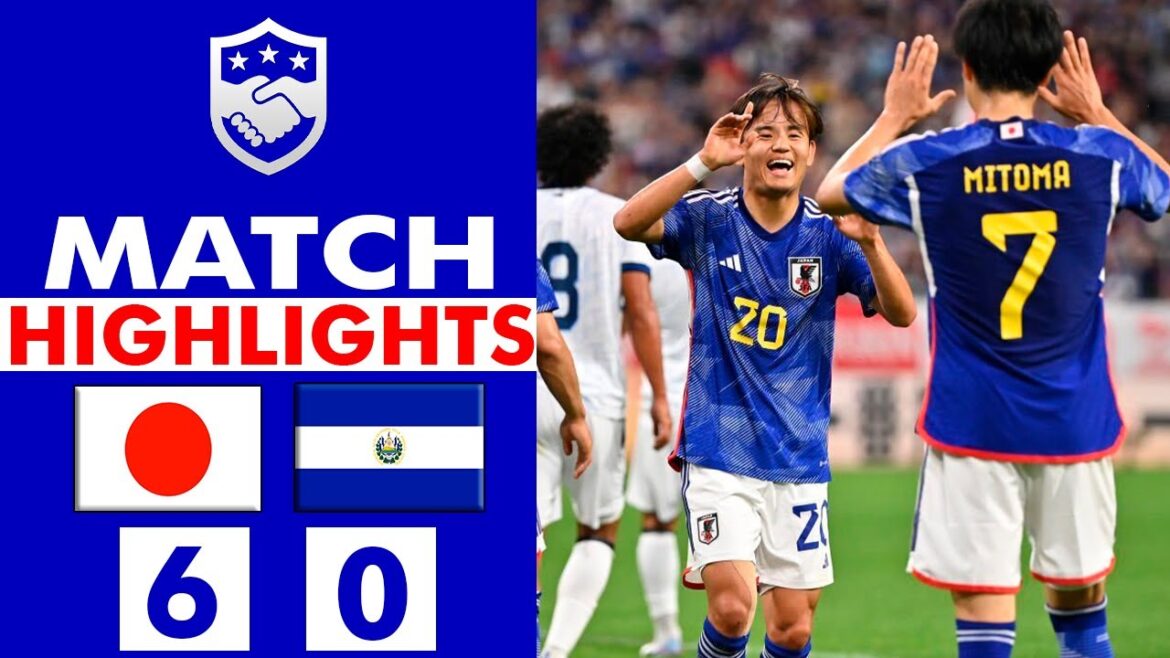 Takefusa Kubo But | Japon vs El Salvador 6-0 | Faits saillants | International 22/23