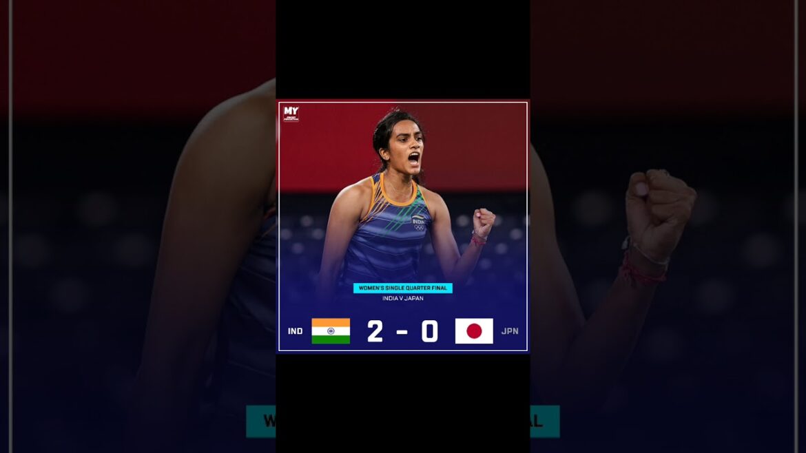PV Sindhu atteint les demi-finales de badminton 🔥 aux Jeux olympiques de Tokyo 2020 |  #shorts #pvsindhu #jeux olympiques