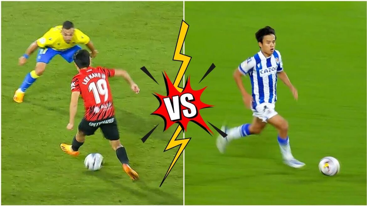 Kang-in Lee VS Takefusa Kubo - Qui est le meilleur?  - Compétences et objectifs des talents - 2023 - HD